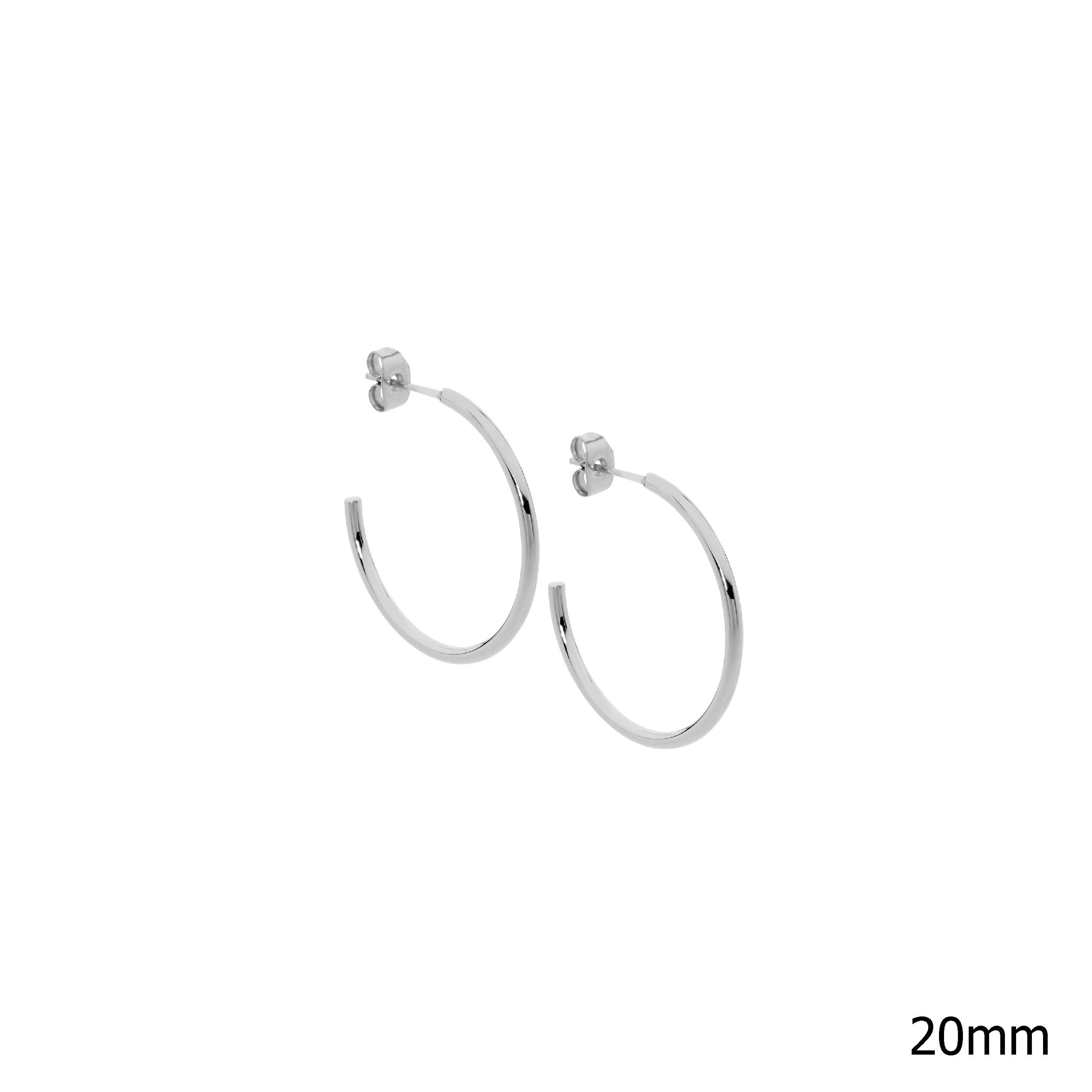 ELLANI Stainless Steel Hoop Earrings