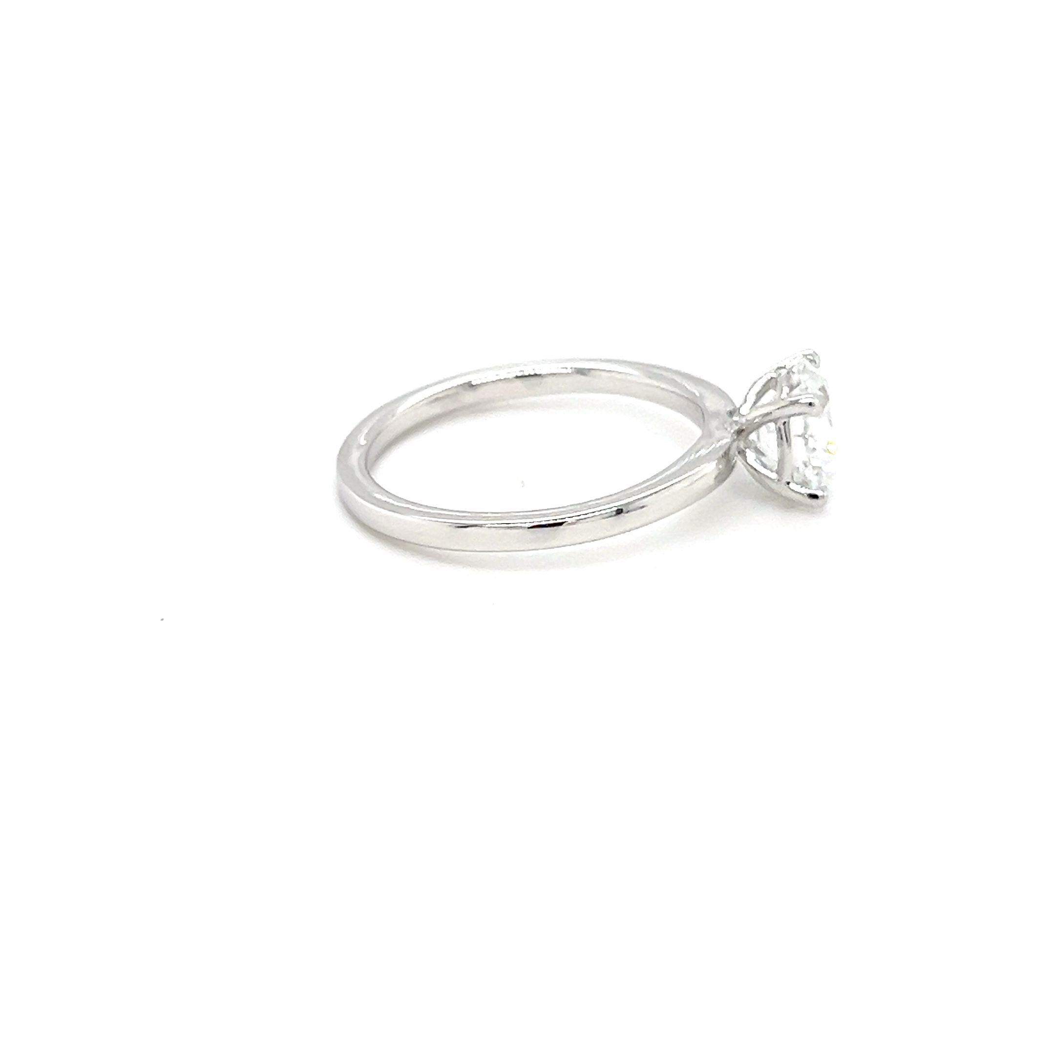 14ct white gold 1.50ct lab diamond ring