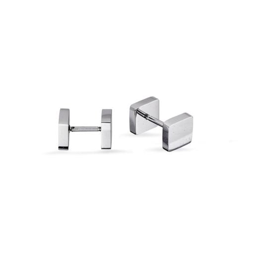 Stainless Steel Polished Square Studs