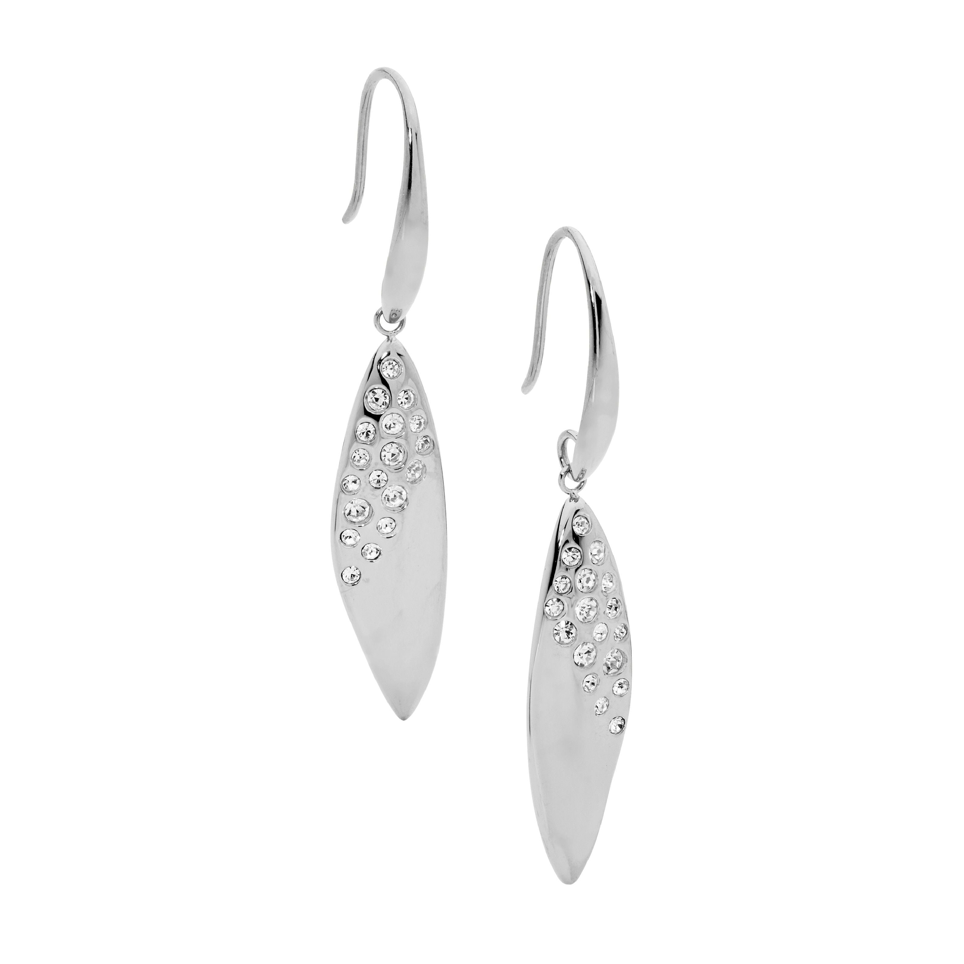 ELLANI Stainless Steel CZ Earrings