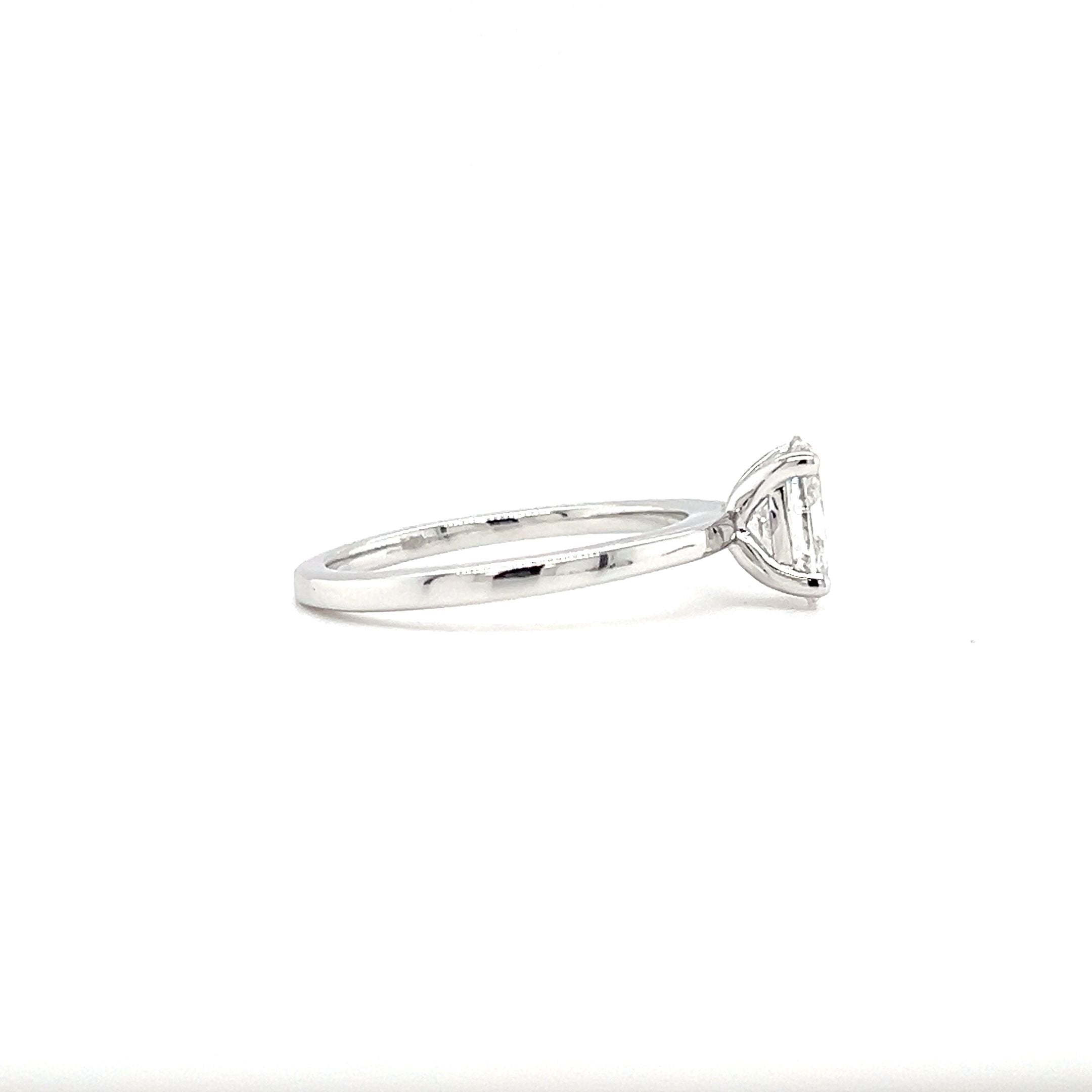 14ct white gold 1.00ct lab diamond ring