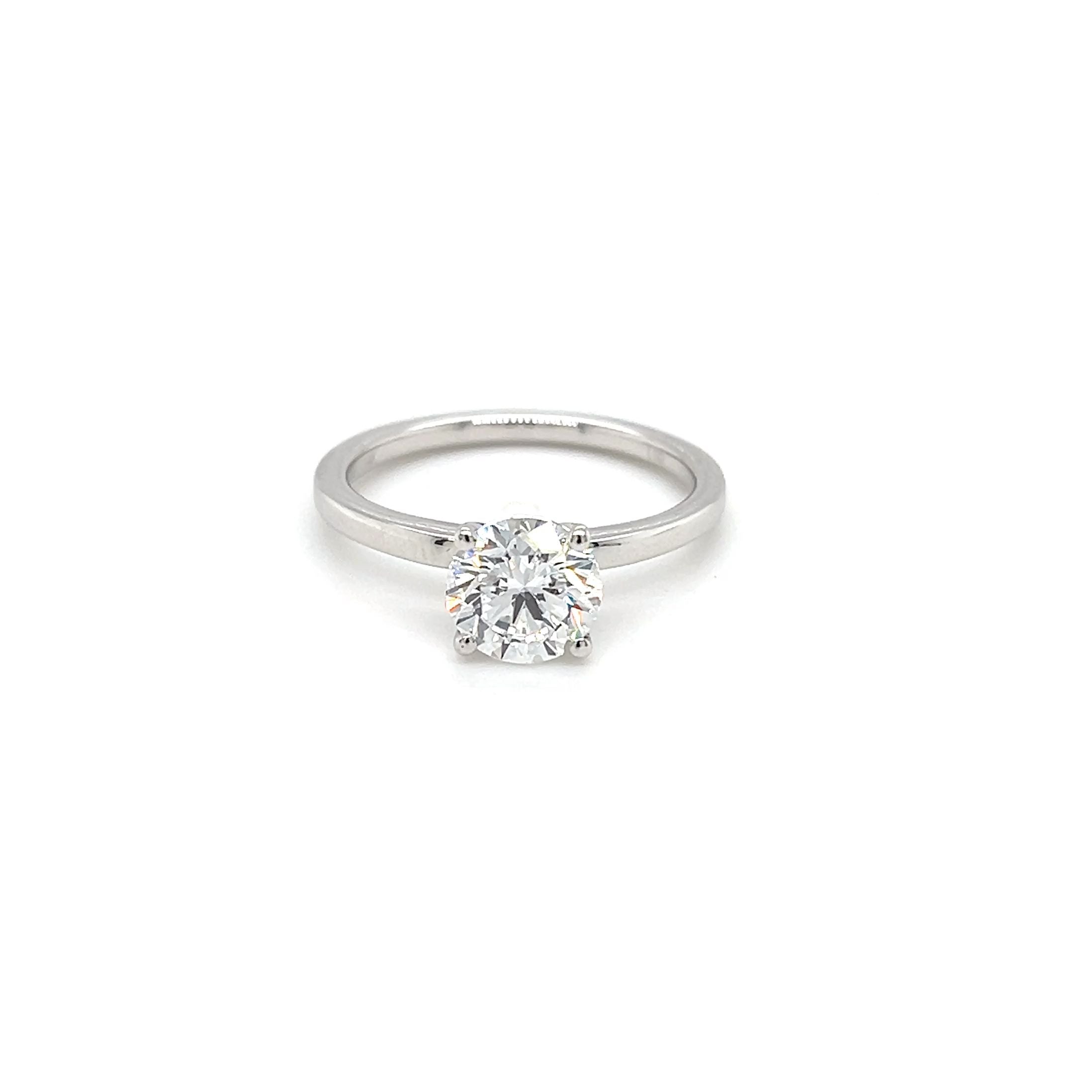 14ct white gold 1.50ct lab diamond ring