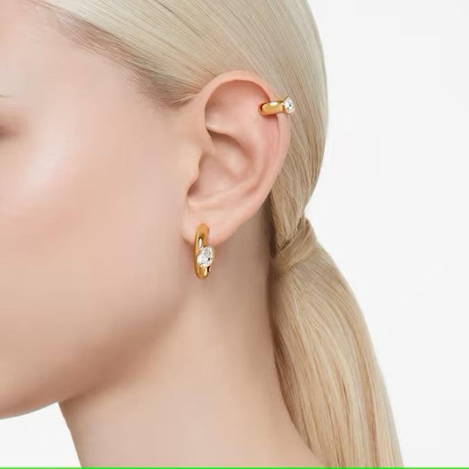 SWAROVSKI Dextera Hoop Earrings With Ear Cuff