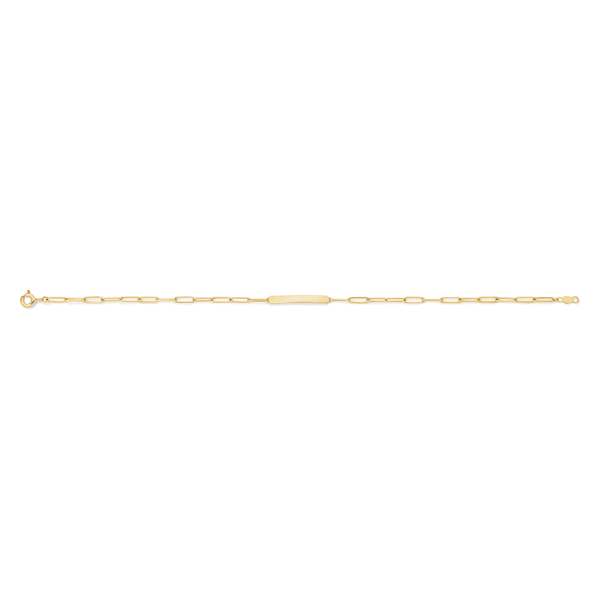 9ct Paperclip ID Bracelet