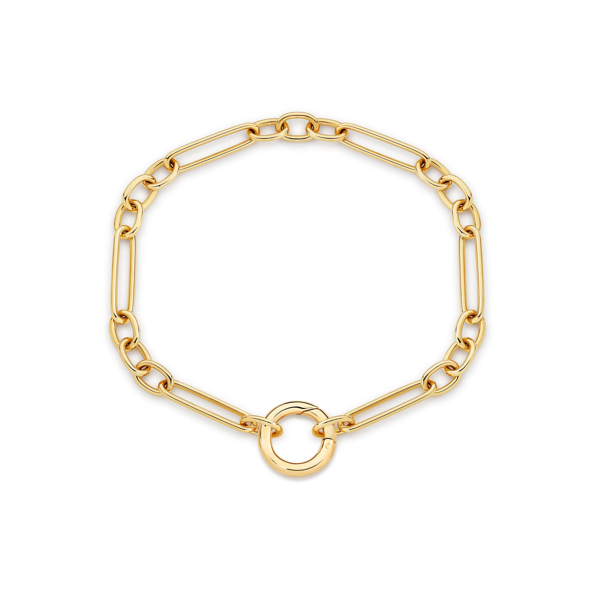 9ct Paperclip Bracelet with Invisible Clasp