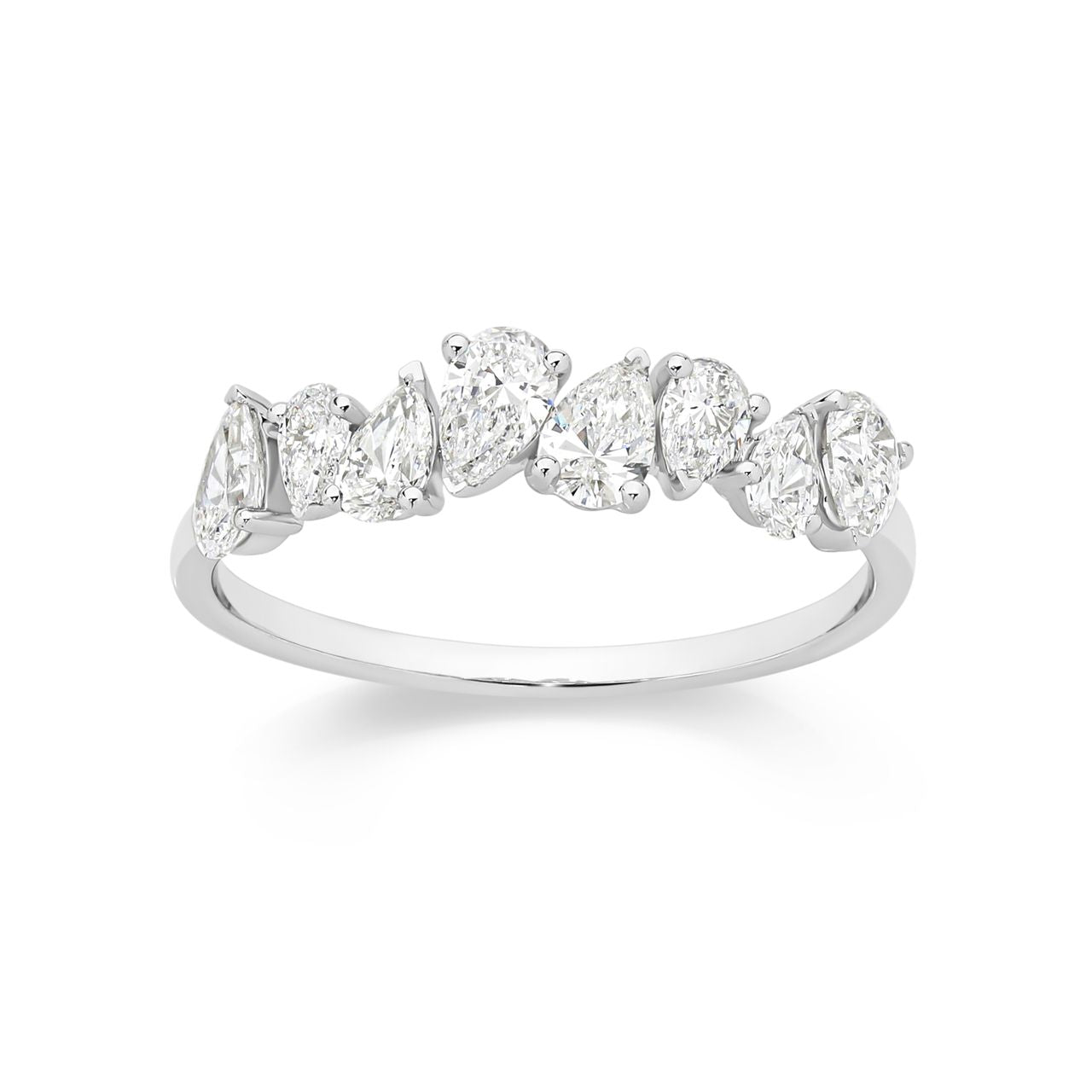 9ct white gold 1.00ct lab grown diamond ring