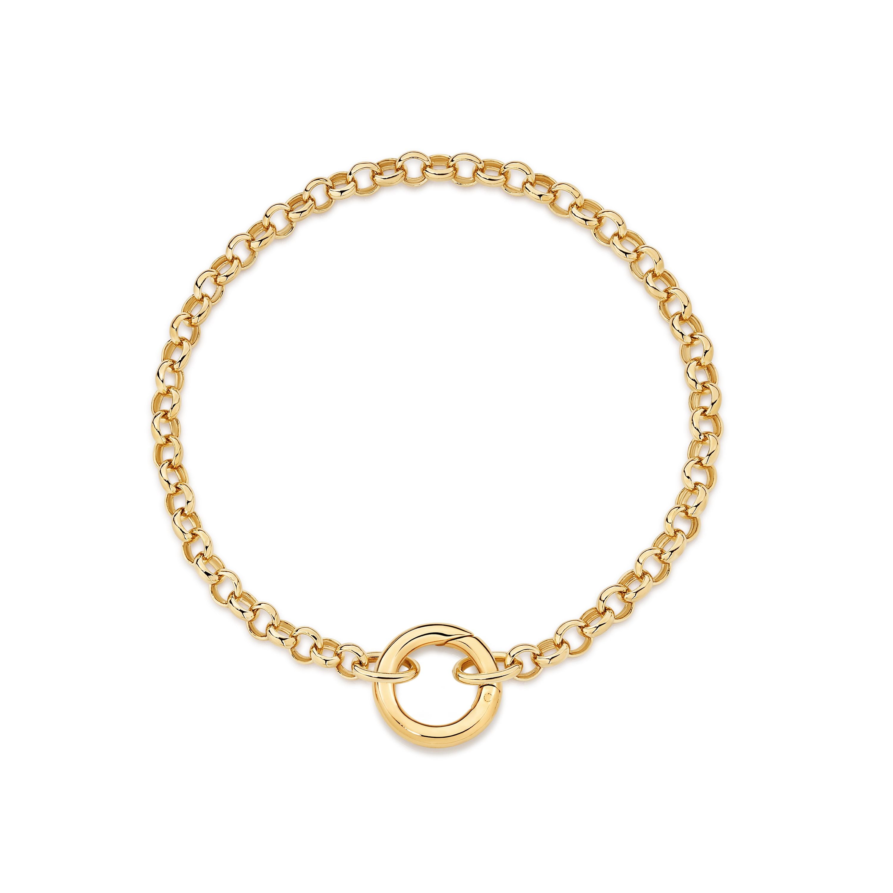 9ct Belcher Bracelet with Invisible Clasp