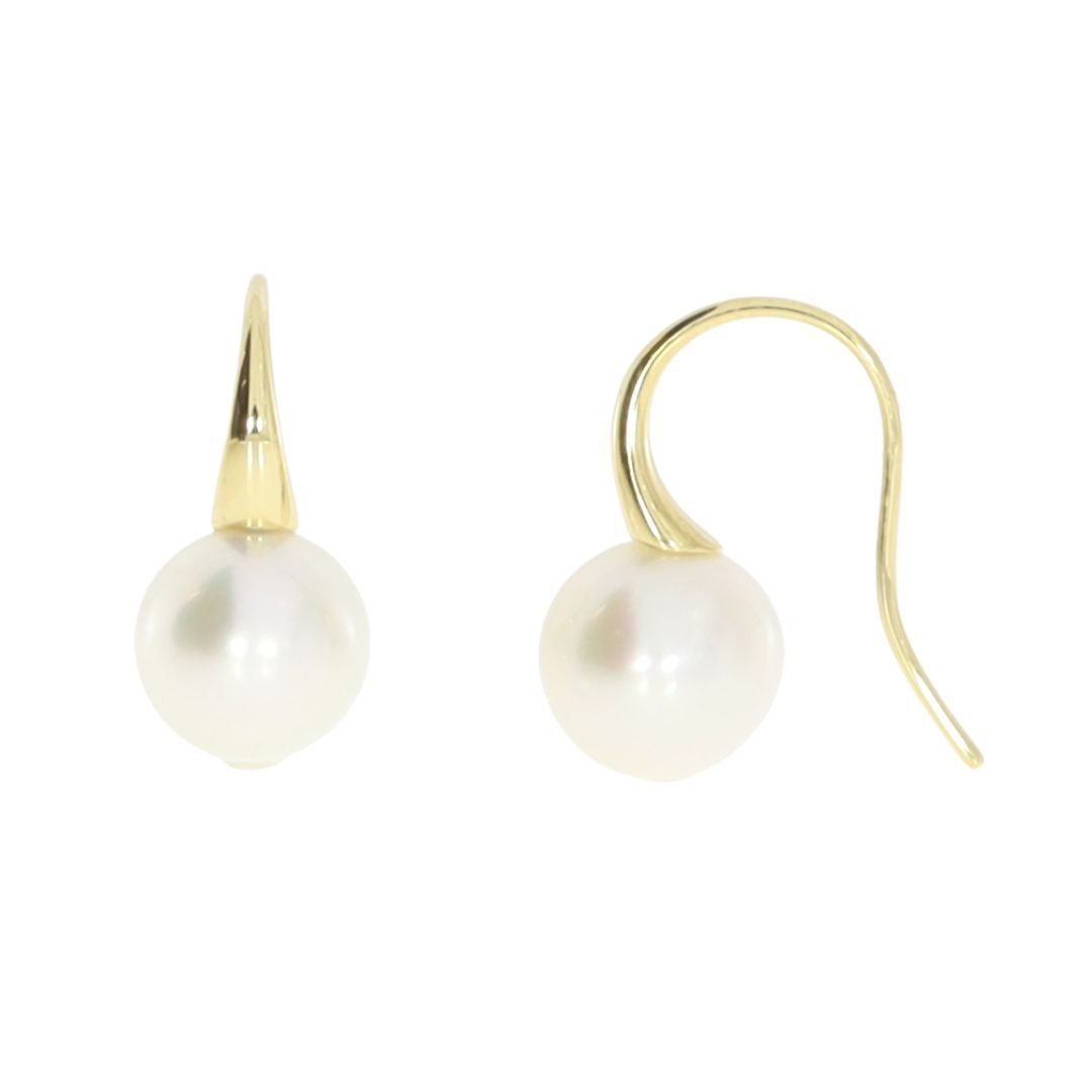 AUTORE 18ct Gold South Sea Pearl Earrings 8mm