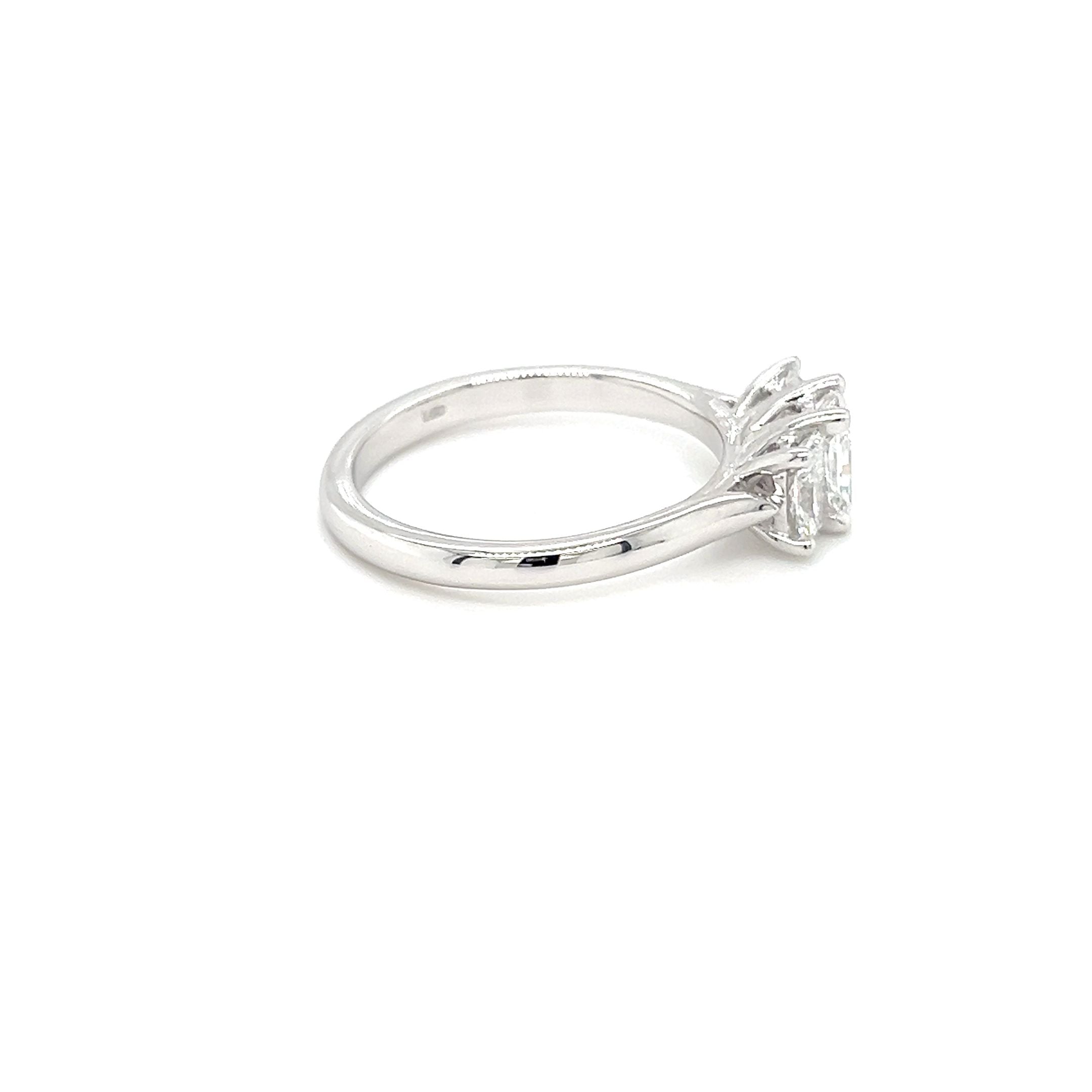 14ct white gold 1.10ct lab diamond ring