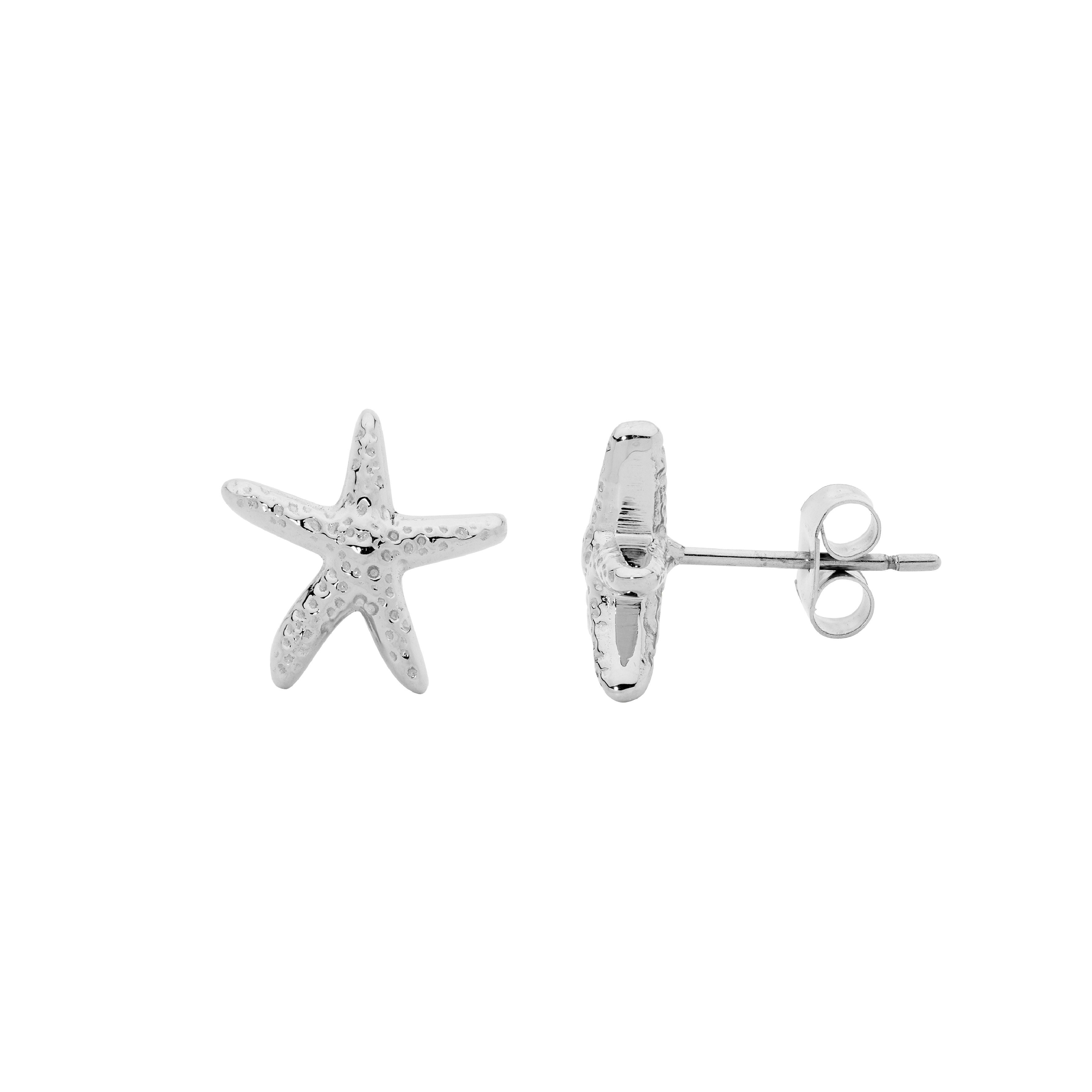 ELLANI Stainless Steel Starfish Studs