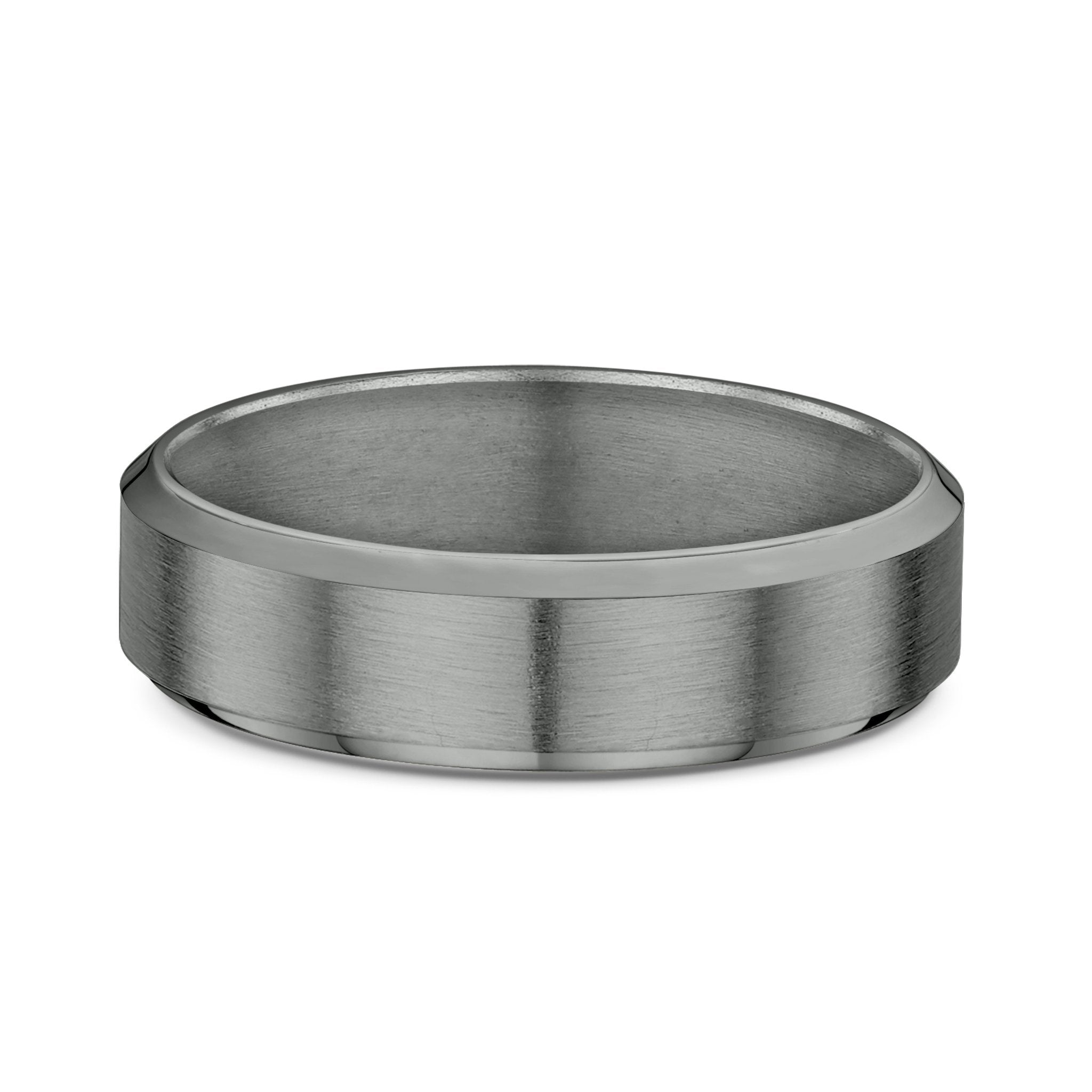 Tantalum Dark Grey Mens Wedding Ring