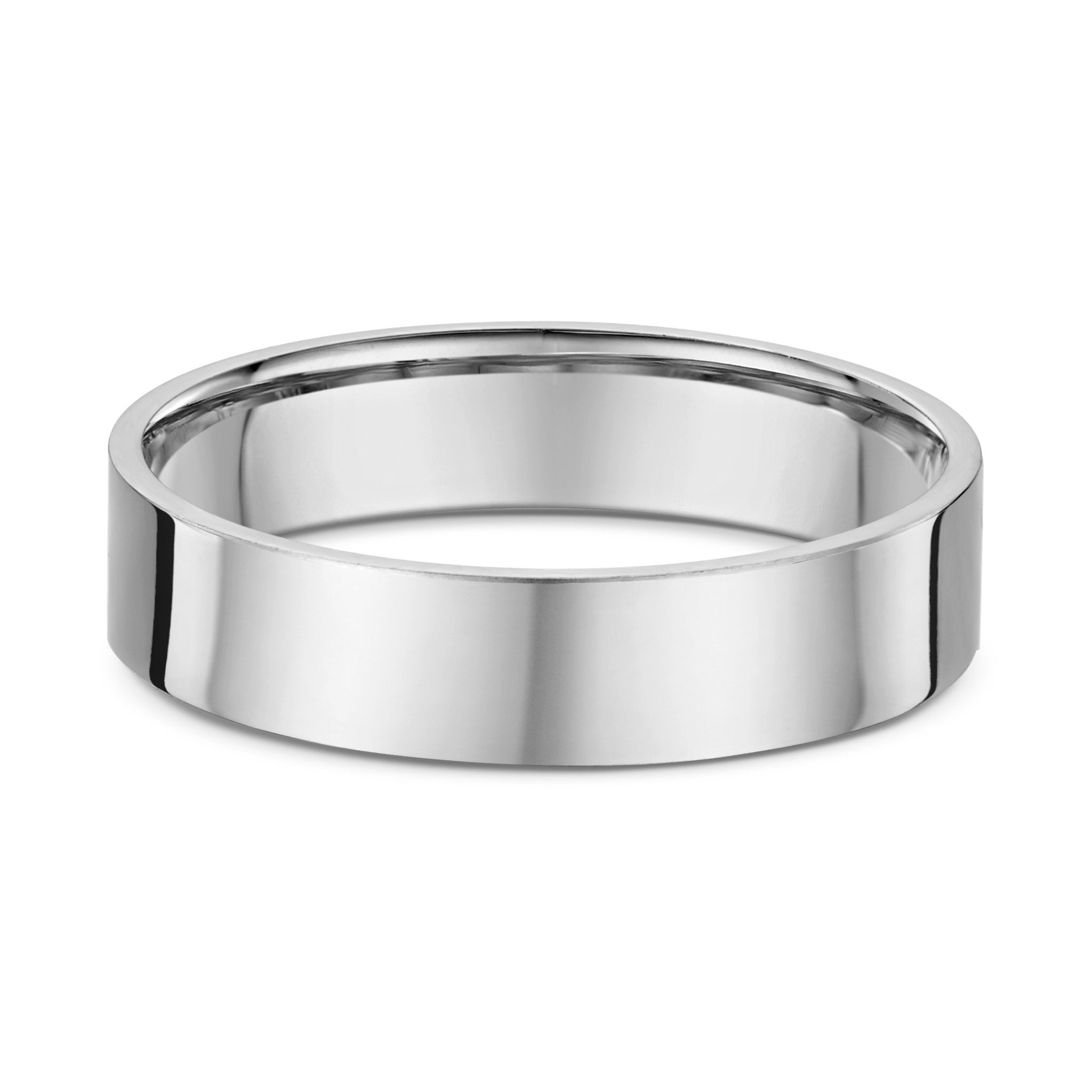 9ct White Gold Classic Mens Wedding Ring