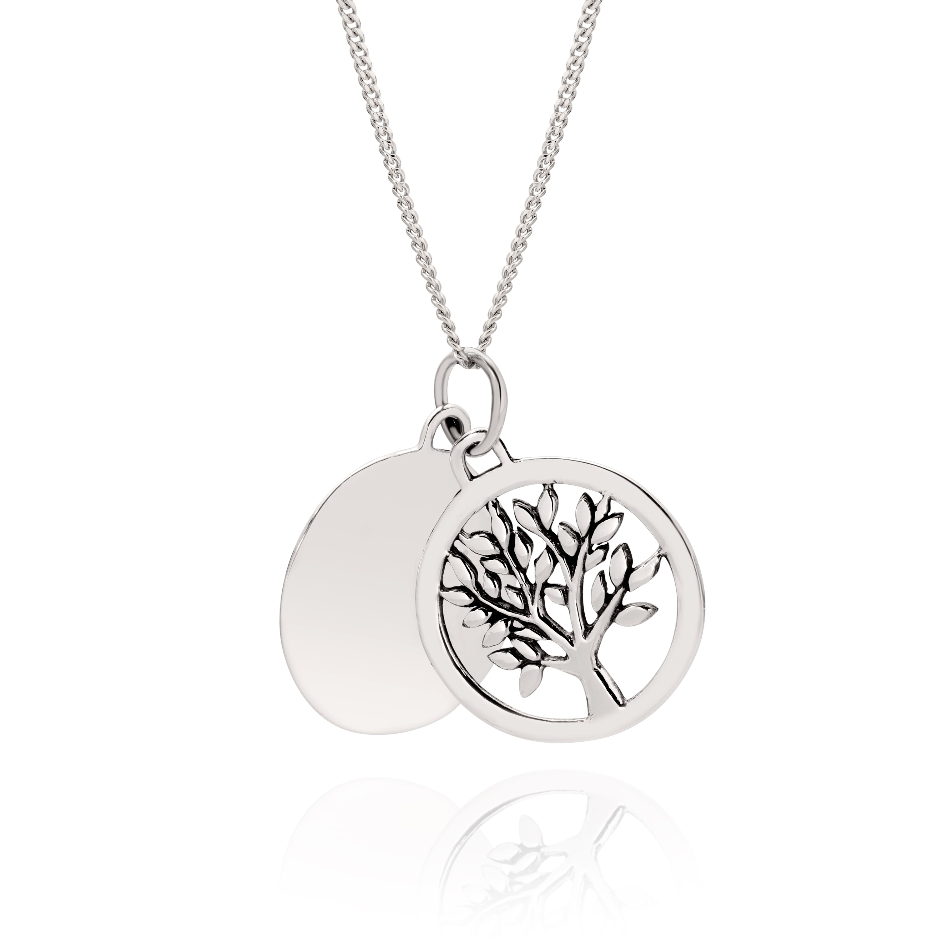 Silver 'A family's love is forever' meSterling silverage pendant