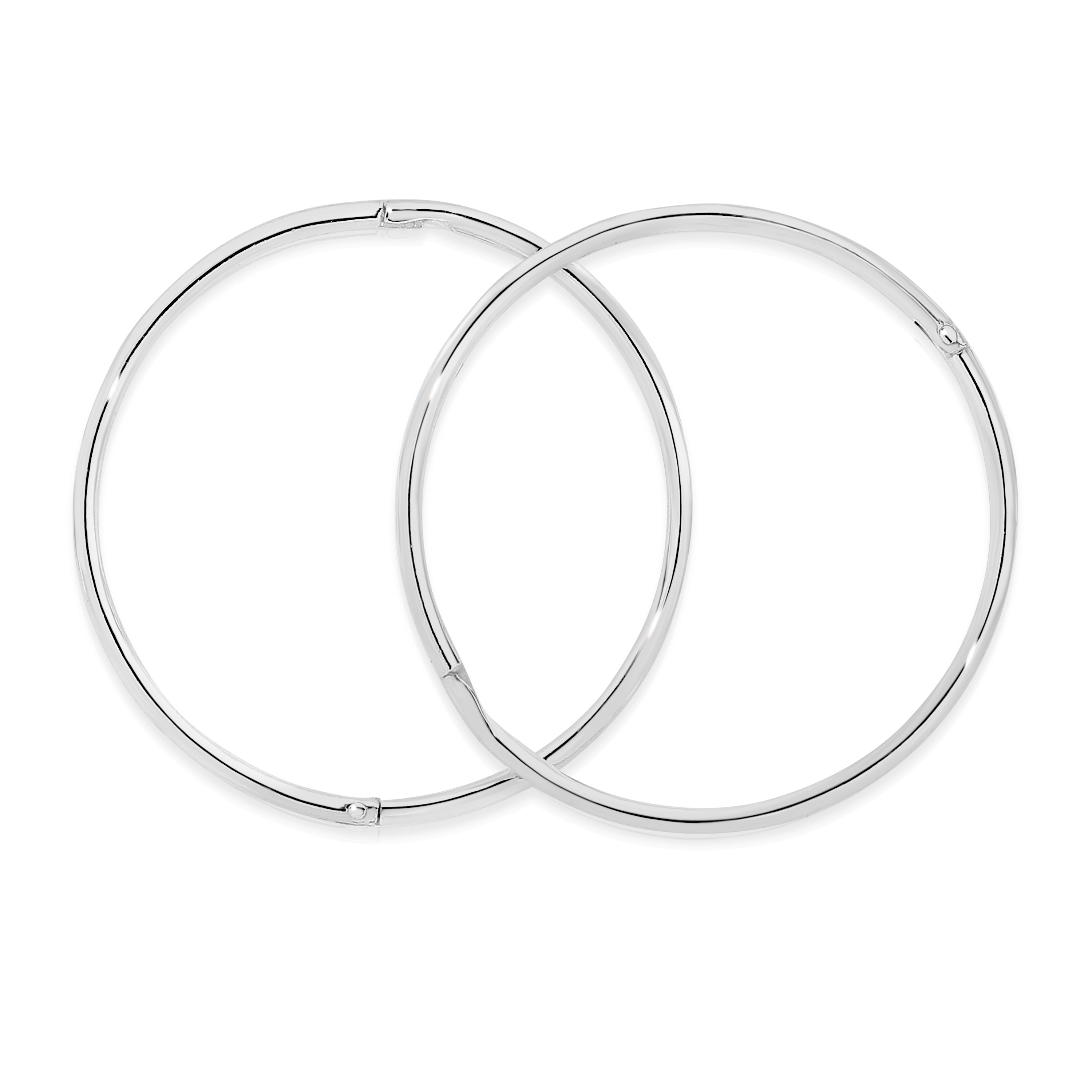 Sterling silver jumbo size plain sleepers