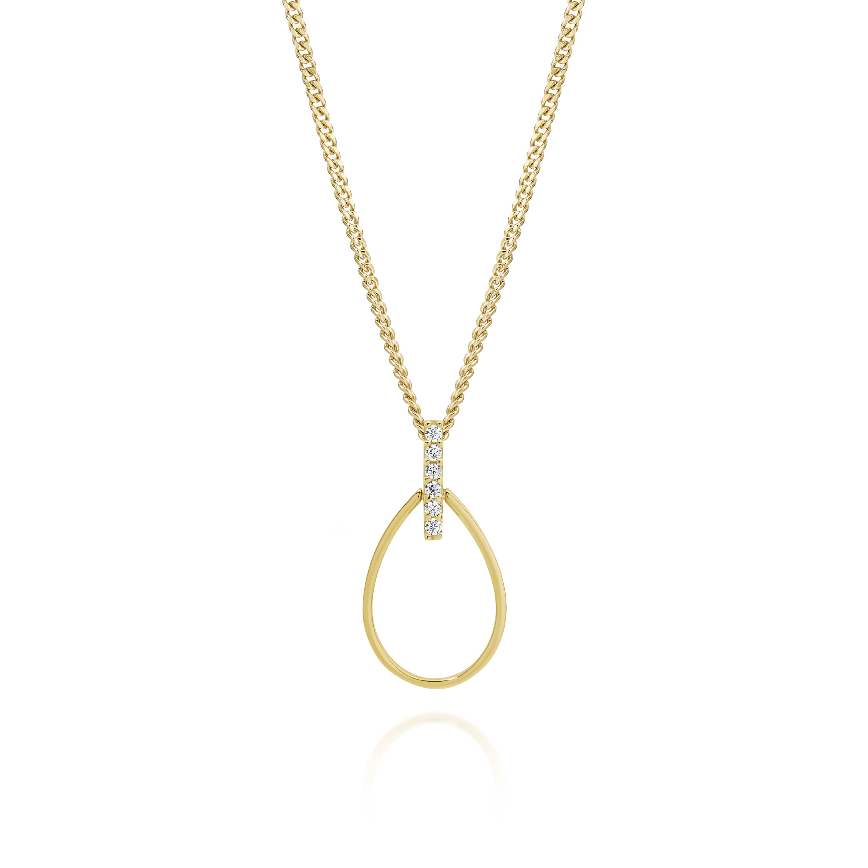 White gold teardrop pendant deals