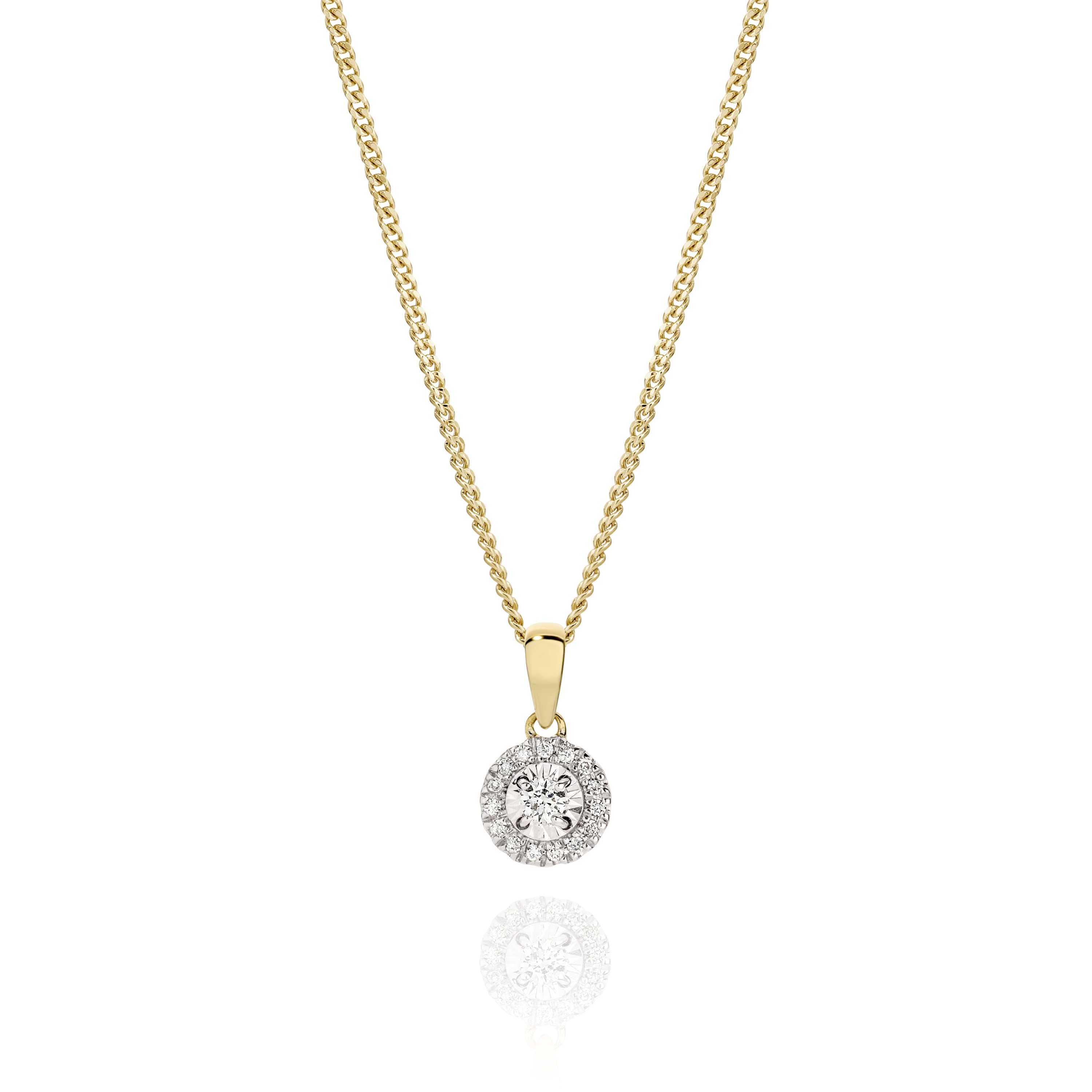9ct 0.11ct Diamond Pendant