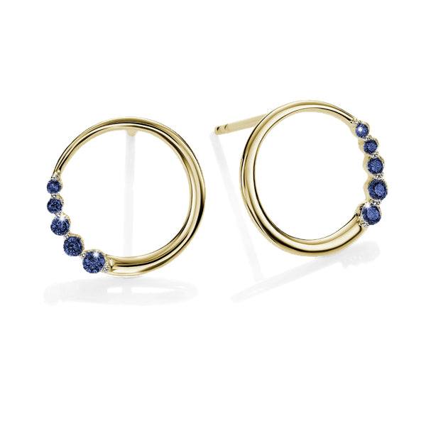 9ct sapphire earrings