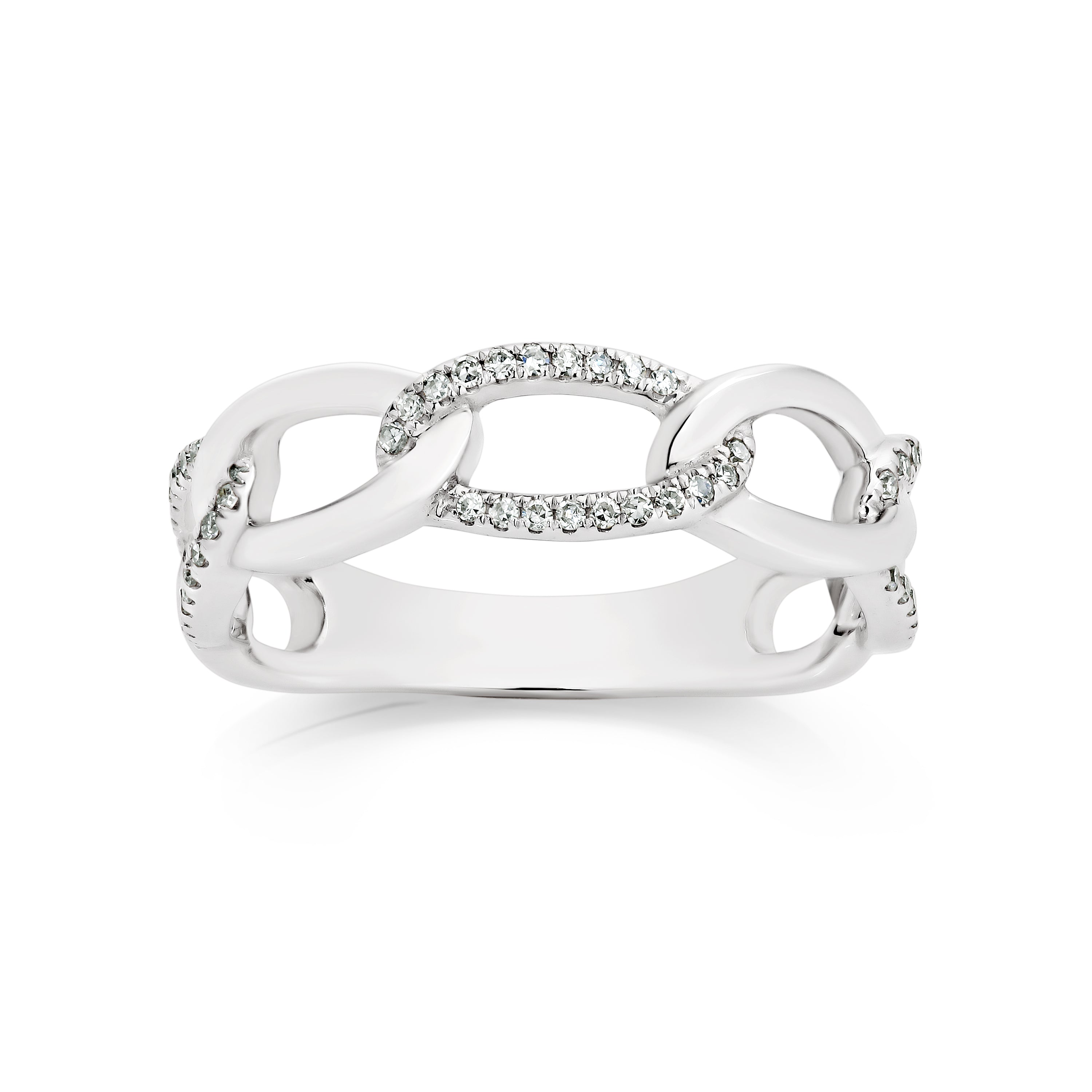 Diamond chain on sale link ring