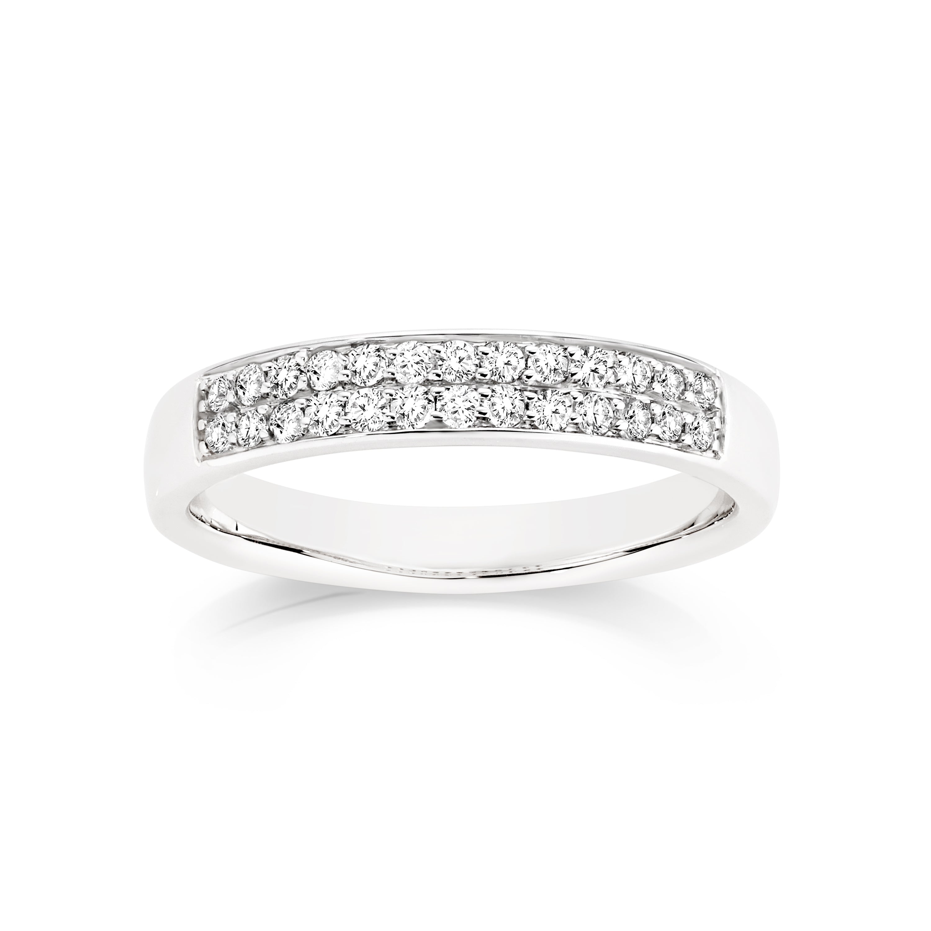 18ct white gold 0.25ct diamond ring