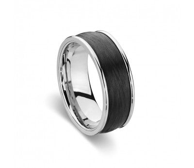 Stainless steel black GTS ring