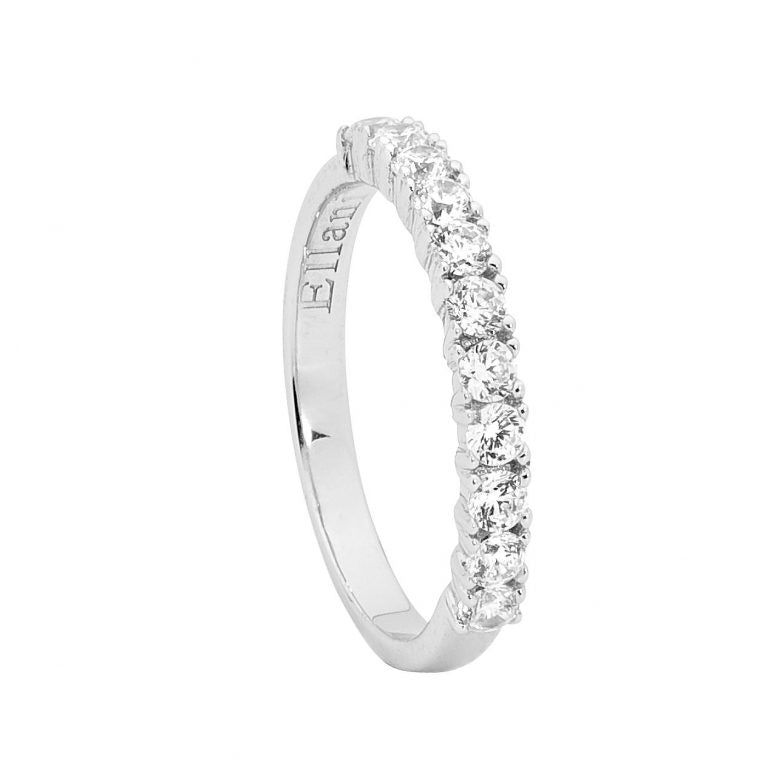 ELLANI Silver CZ Ring