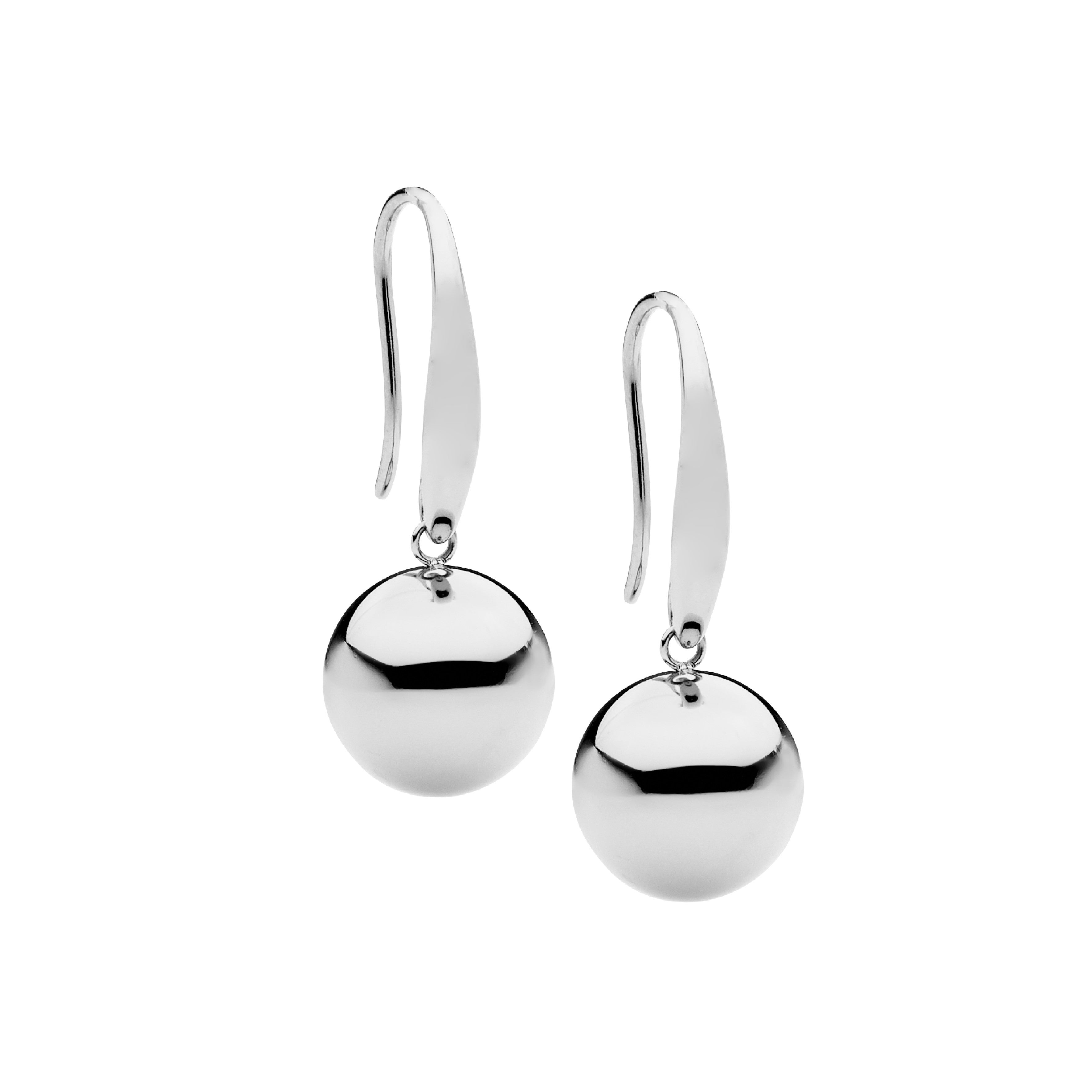 ELLANI Stainless Steel Drop Ball Earrings