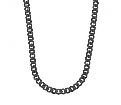 Stainless Steel Black Curb Chain 55cm