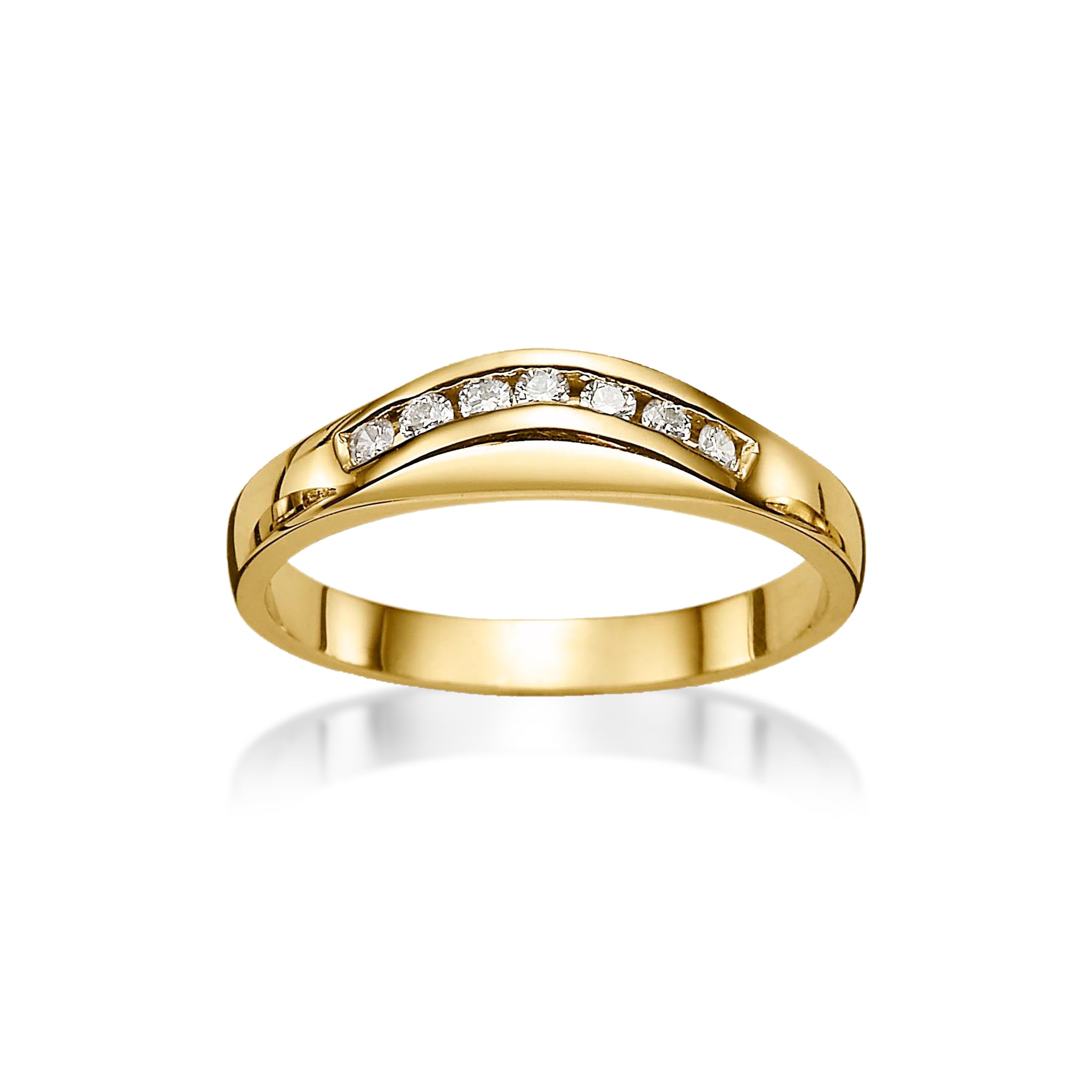 18ct gold 0.14ct diamond ring