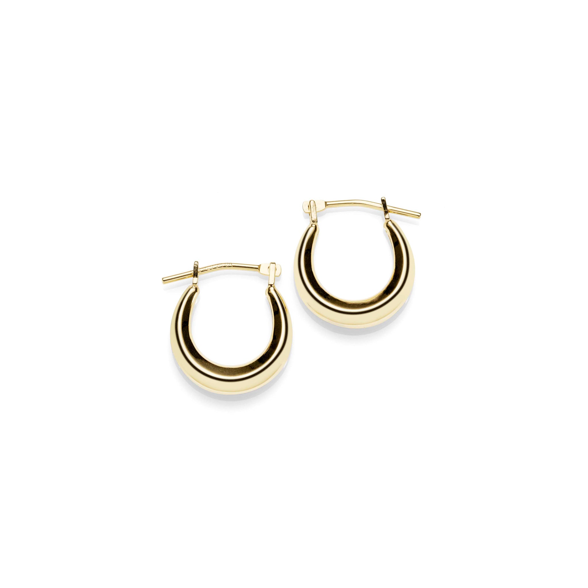 9ct gold bonded hoops 10mm